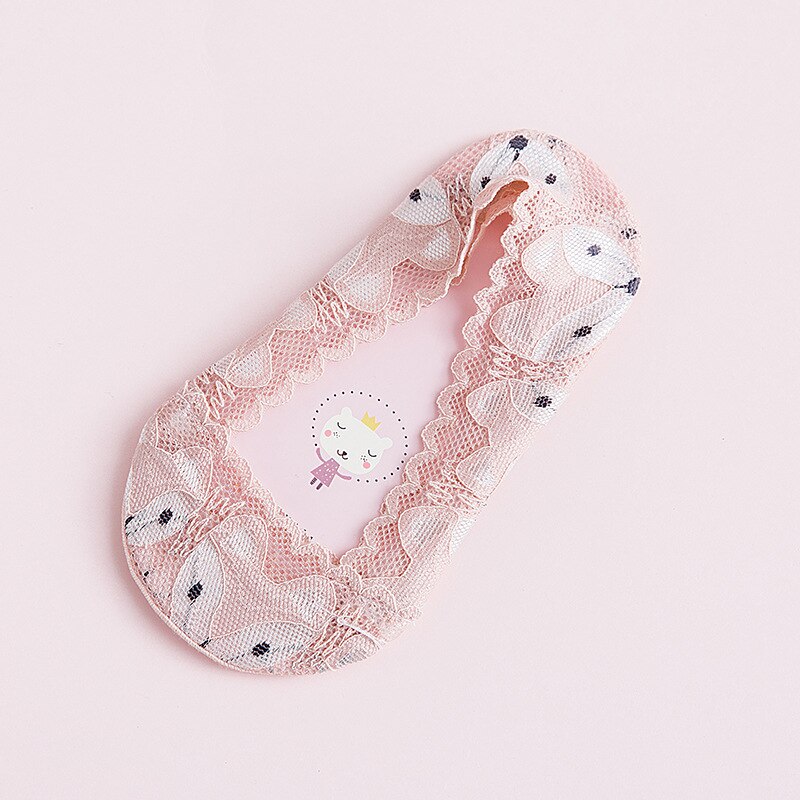Chaussettes antidérapantes en dentelle pour bébés filles, mignonnes, en bateau, en dentelle florale, Kawaii, pour enfants, chaussures d'été: Skin powder