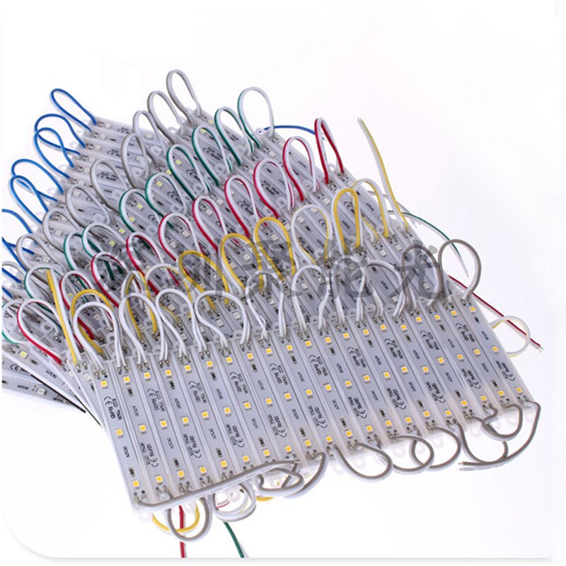 20 Stks/partij Smd 3528 12V Led Module Verlichting IP65 Warm Wit String Module Pixel Licht Voor Winkel Dvertisemen Teken Backlights