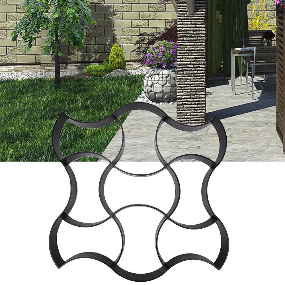 Molde para pavimento de jardín, pavimento de jardín DIY, pavimentación manual, Camino de piedras de ladrillo de cemento, moldes de hormigón, fabricante de caminos, herramientas de jardín reutilizables