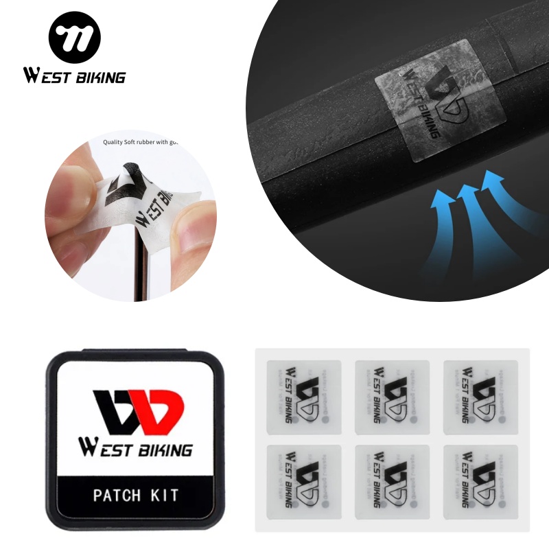 West biking cykel indre dæk patch reparationsværktøj cykel punktering reparation gummi patch mtb landevejscykel ingen lim hurtigt dæk reparationsværktøj