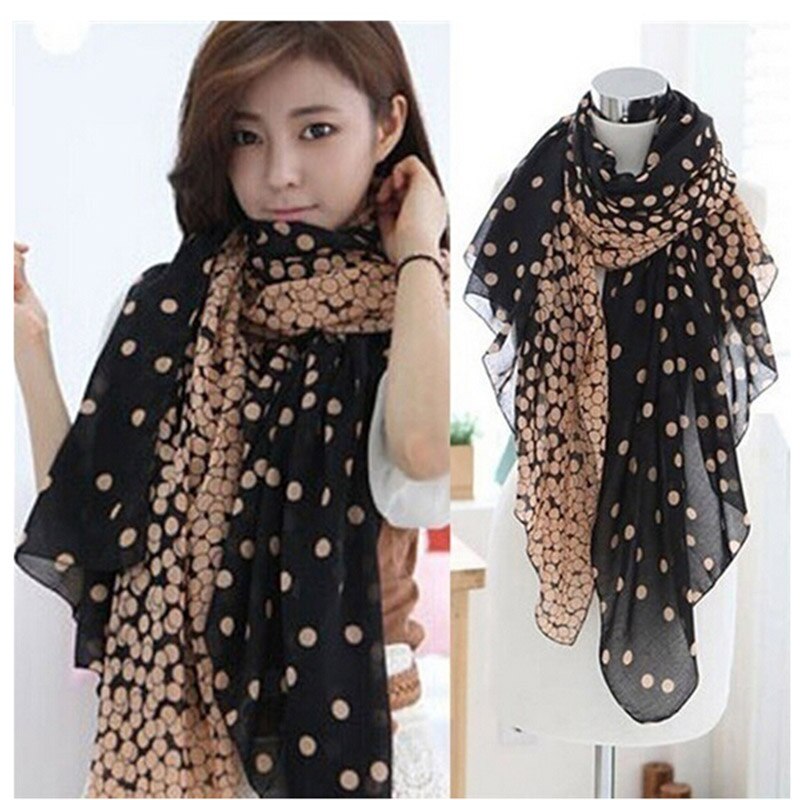 1 ud. Bufanda de gasa suave para mujer, bufanda larga para mujer, Color caramelo, cuello de gasa, chal, estola: Black