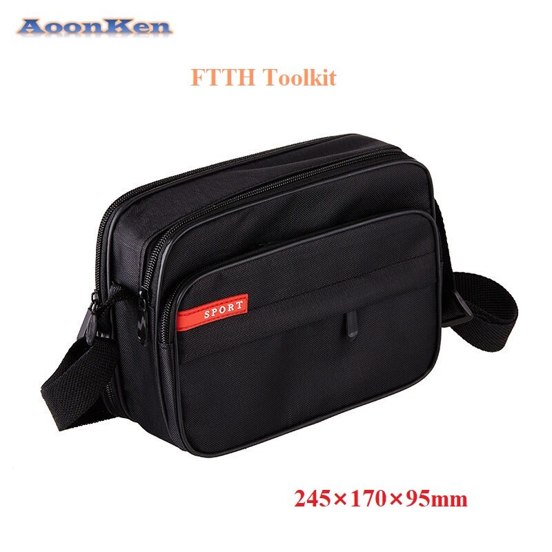 Fiber Optic Connector Tool Bag FTTH Fiber Optic Tool kit Fiber Optic Communication Construction Package Cloth Package Backpack