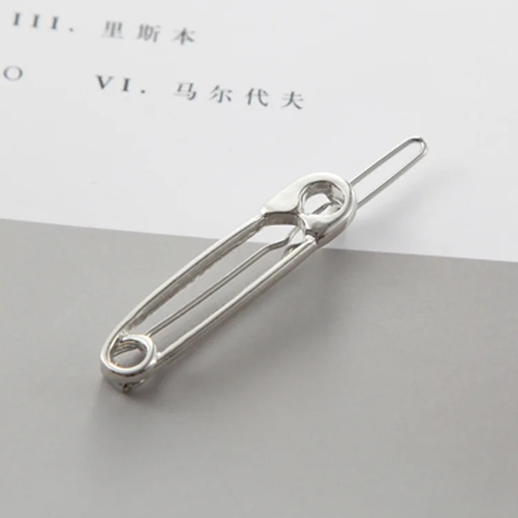 Trendy geometrische haarspeld voor dames Coole punkstijl onregelmatige haarclip Perfect modeaccessoire voor hiphop en feesten