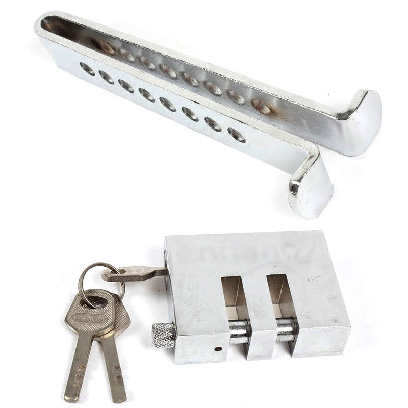 Car Clutch Lock Universal Auto Brake Pedal Lock Throttle Accelerator Security Steel Stainless Anti-Theft Tool Pedal Lock