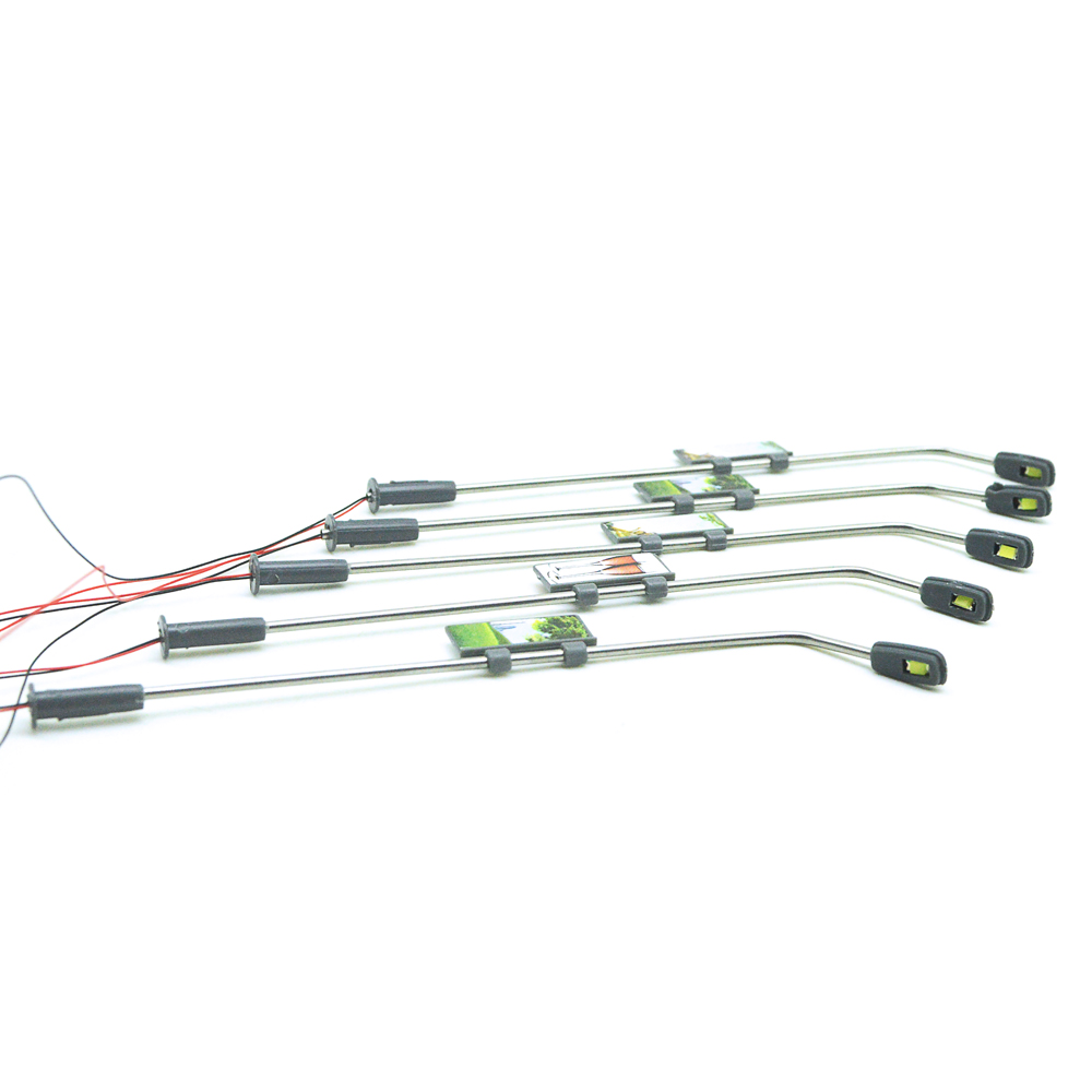 20 Pcs N Schaal Modelspoor Verlichting Voor Building Road Architectonische Landschap Trein Lamp Straat Zand Tafel Diorama Layout Metalen