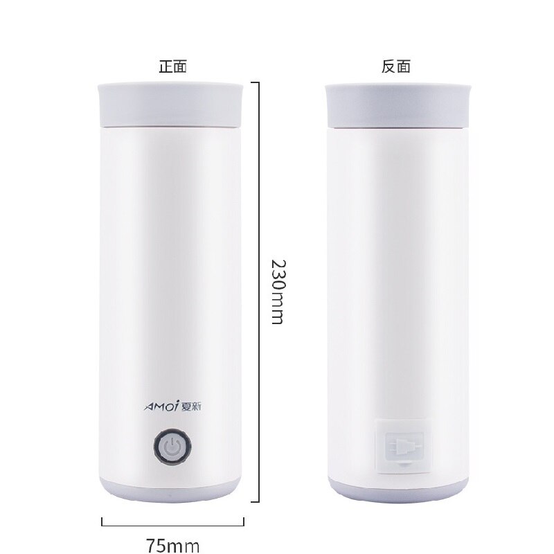 Bouilloire électrique multifonction Portable Mini petite capacité fendue Type bouilloire d'eau théière en acier inoxydable 400ml