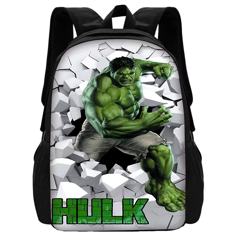 Mochila escolar para niños Marvels Super Heroes Hulks con bolsas para el almuerzo, bolsas para lápices, mochilas escolares para niños y niñas, el mejor