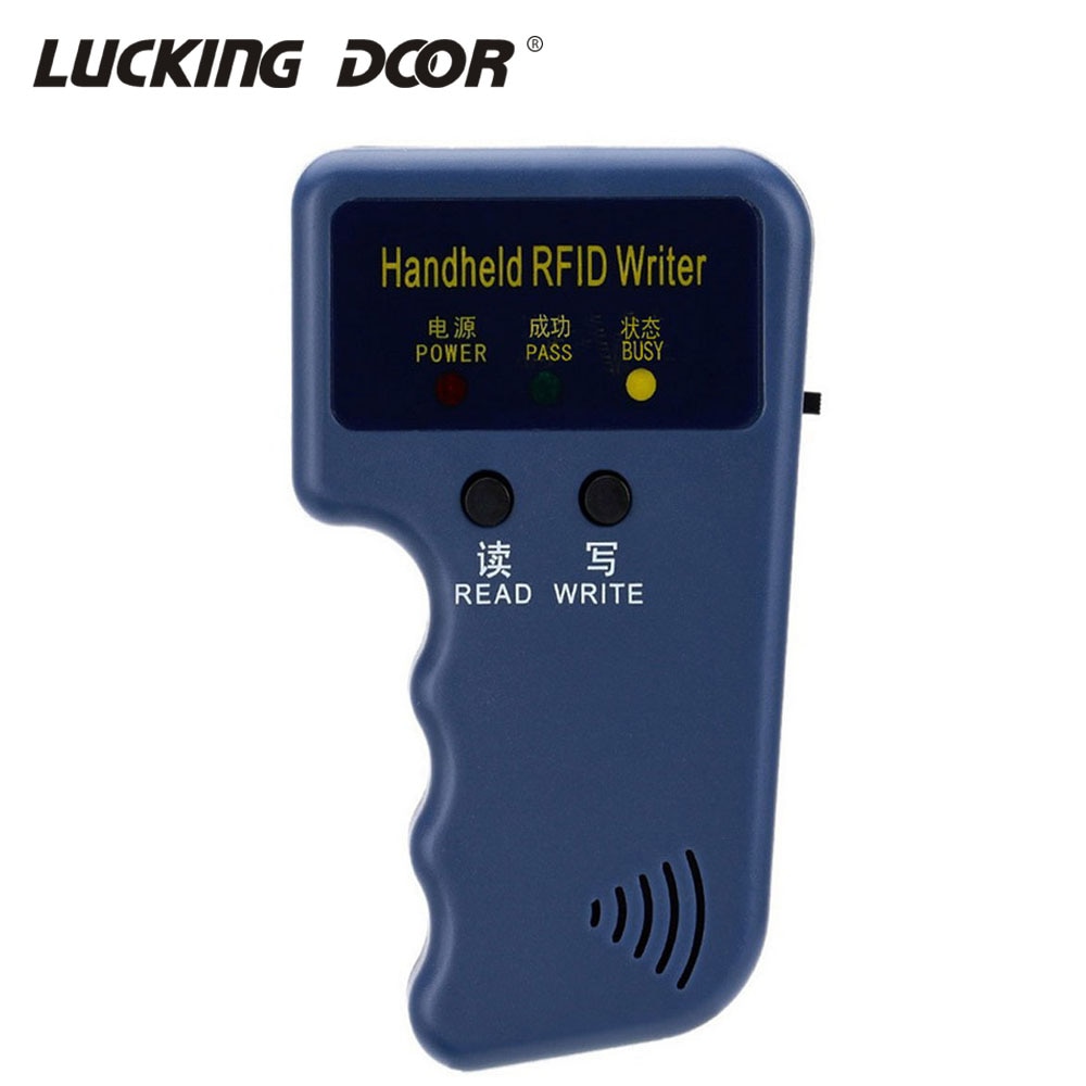 Programador RFID portátil de 125KHz, duplicador, copiadora, escritor, lector, grabador de tarjetas de identificación, clonador y llave para sistema de Control de acceso de puerta