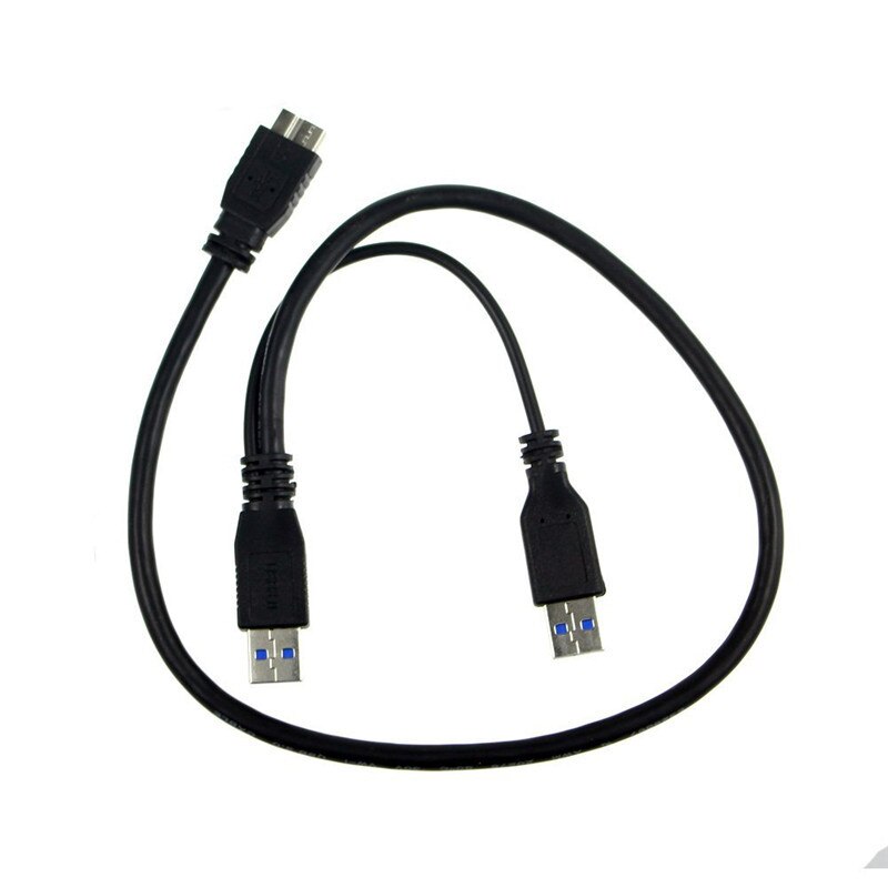 Usb 3.0 Male Naar Micro Usb 3 Y Kabel Met Extra Usb Power USB3.0 Male Naar Micro USB3.0 B Mannelijke adapter Kabel Voor Hdd Harde Schijf