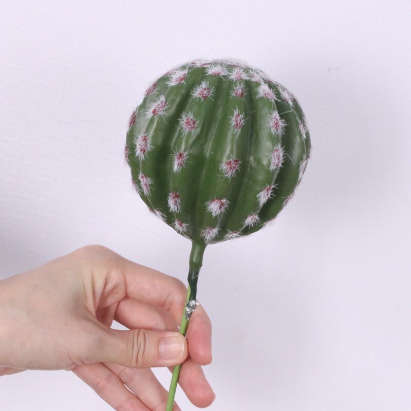 Accesorios para cabeza de flores y plantas artificiales tropicales, Bola de cactus de simulación de plástico, decoración para el hogar, plantas de cactus y carne en maceta: K