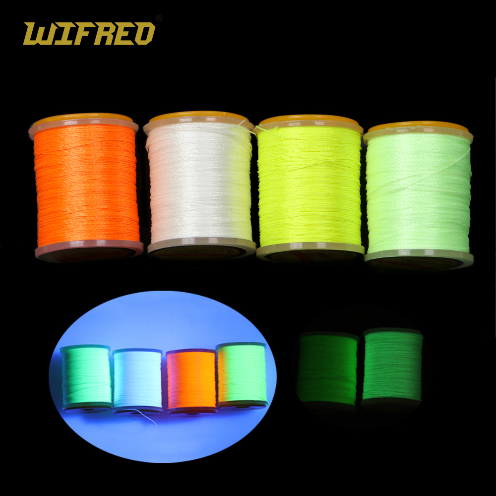 WIFREO-Hilo de atado de moscas Lumo 150D para Lucio, Lucio, moscas, UV Fluo, poliéster, bricolaje, gancho de asistencia, línea de encuadernación, accesorios de pesca, aparejos
