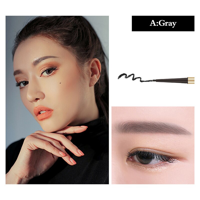 Crayon à sourcils 2 en 1 à Double extrémité, crayon à sourcils durable et étanche: A
