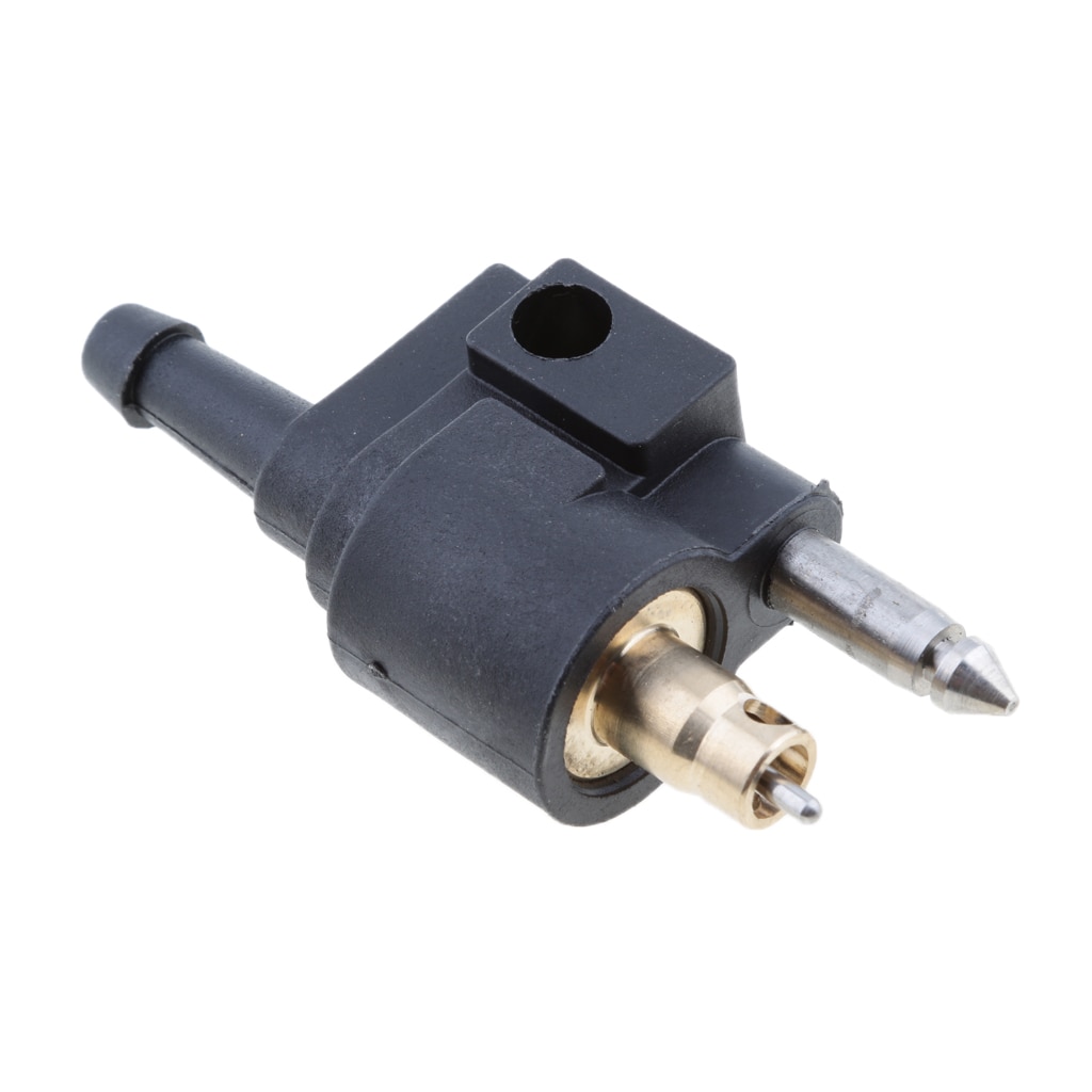1/4 Inch Mannelijke Brandstof Lijn Connector Joint Fitting Auto Auto Vervanging Deel Voor Yamaha Buitenboordmotor Mount Op Motor Zwart 2.8in