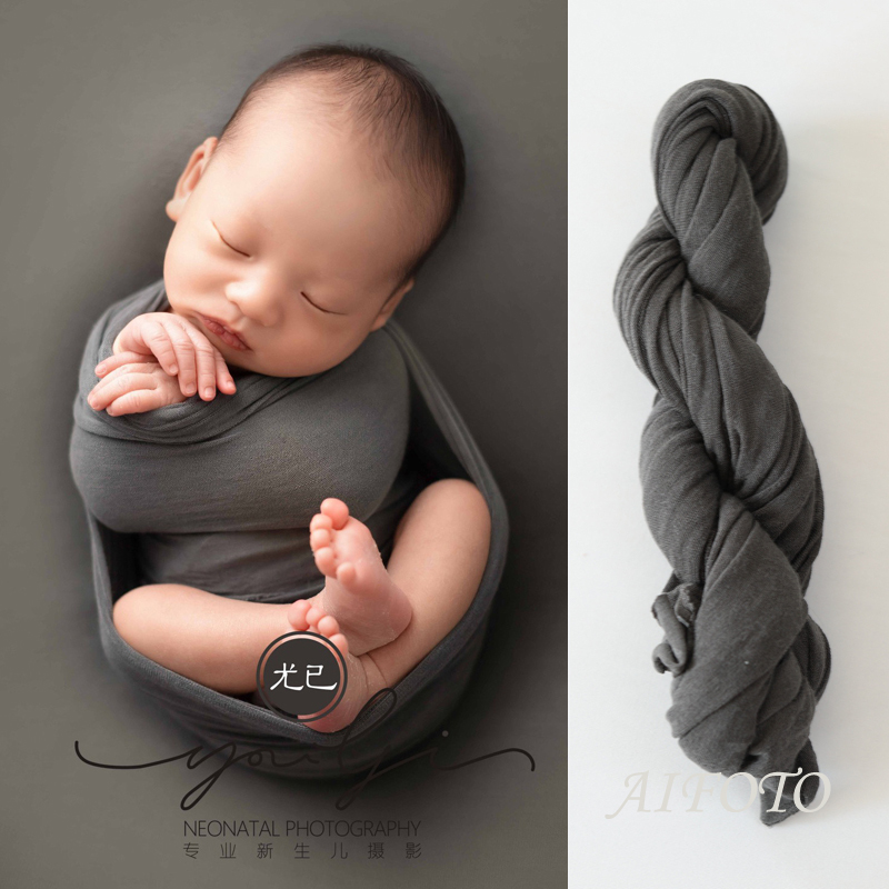 30*140 CM Fotografia Neugeborenen fotografie requisiten schießen kulissen Baby foto elastische strecken wickelt Studio hintergründe stoff