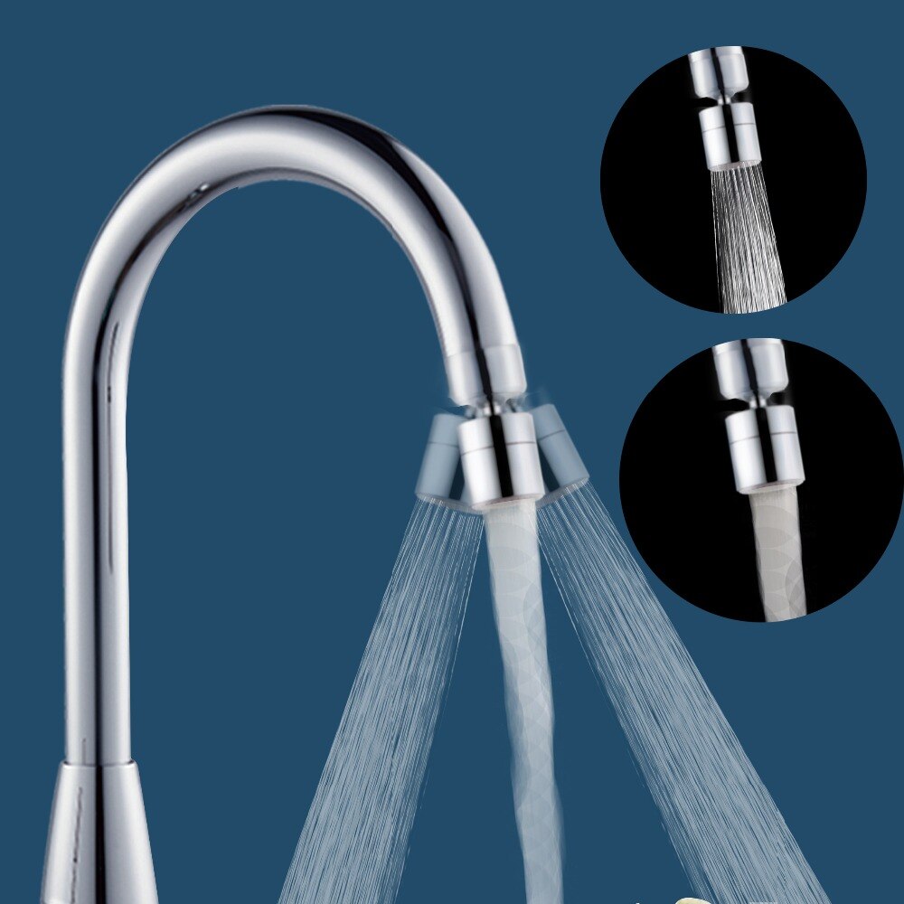 Dual-functie 2-Flow Waterbesparende Kraan Beluchter, Tap Beluchter Swivel, Aanrecht Beluchter Kraan Sproeier Hoofd Vervanging Deel