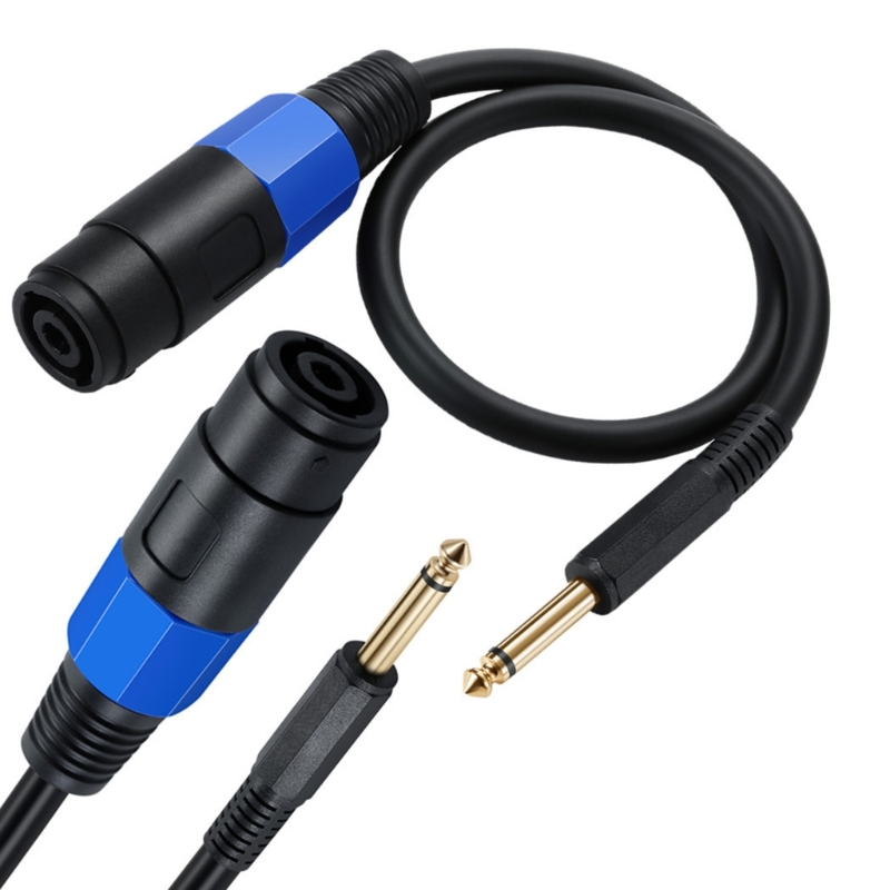 1/4 ts hann til speakon hunn høyttalerkabel speakon  to 6.35mm mono adapter 6.5mm hann 1/4 " til speakon-kabel