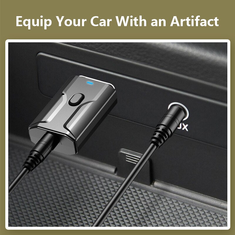 USB Bluetooth Wireless Audio Adapter Bluetooth 5.0 Transmitter Receiver Mic Sound Card For PC Laptop Audio Adapter