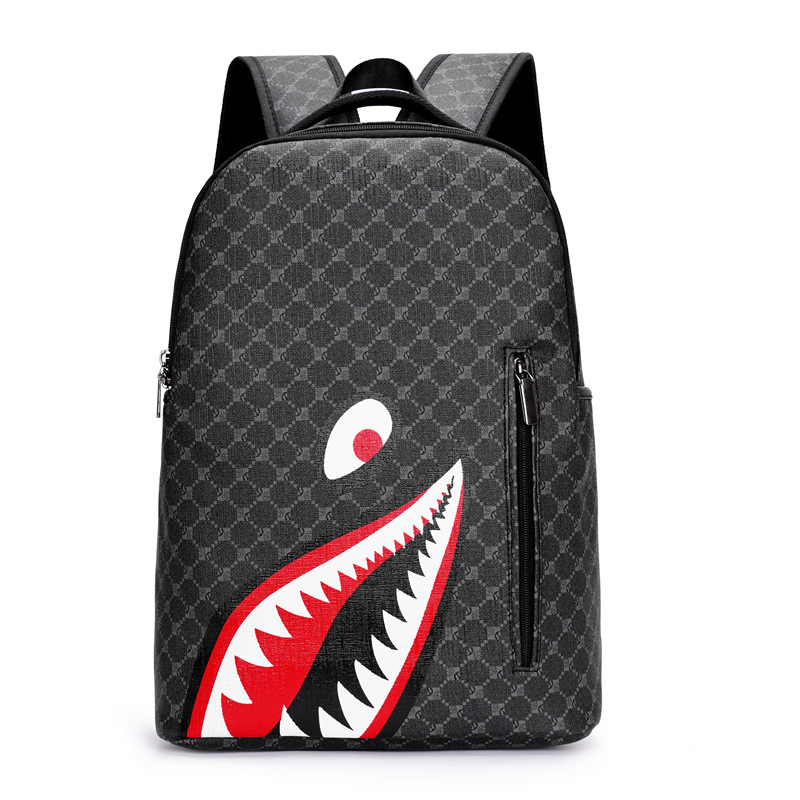 Men's Backpack Plaid High School College Bag 15-inch Laptop Rucksack: Blue