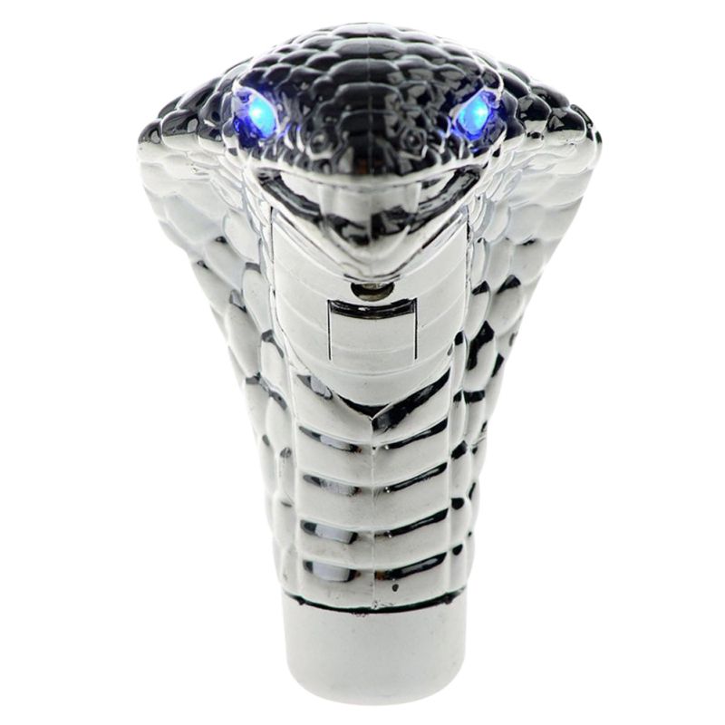Pomo Universal para coche, palanca de cambio Manual, ojos Led cromados, Cobra Snake, accesorios interiores para coche: A1