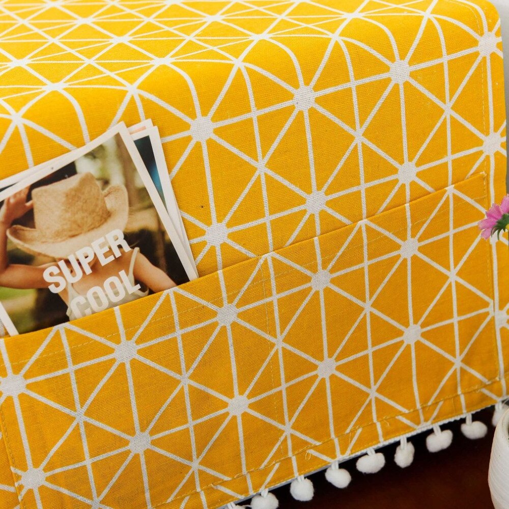 Modern Style Linen Cover Microwave Dust Proof Cover Microwave Oven Hood Home Decor Microwave Towel With Pouch Home Supply