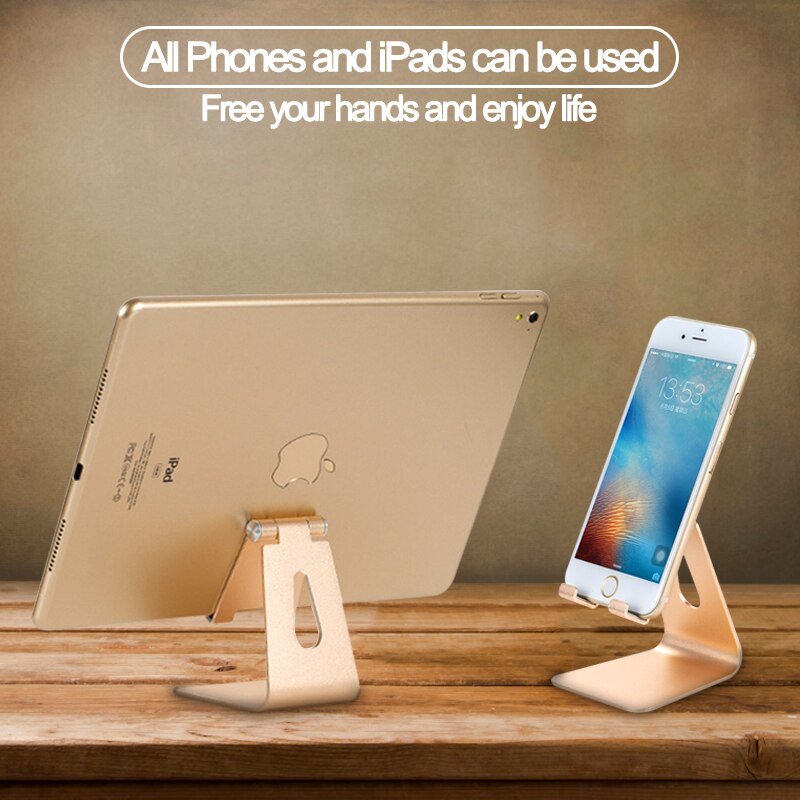 Metal Rotation iPad Holder For iPad 9.7 10.2 10.5 11 12.9 inch Tablet Desktop Stand For Samsung Xiaomi Huawei Phone Tablet