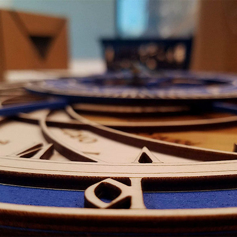 Astronomico Antico Orologio Sul Muro per vita Camera Movimento Silenzioso Orologio Da Parete Creativo/retrò Del Quarzo 3D Orologio Da Parete complementi Arredo Casa