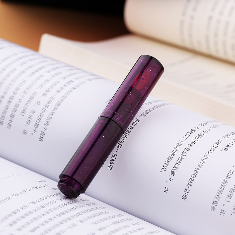 MAJOHN Ostatni Rzemieślnik Maruka Drugiej Generacji Przezroczysty Piórnik Gwieździste Niebo Macaron Maillard Brązowy mini Piórnik Kieszonkowy Artykuły Papiernicze: zielone światło