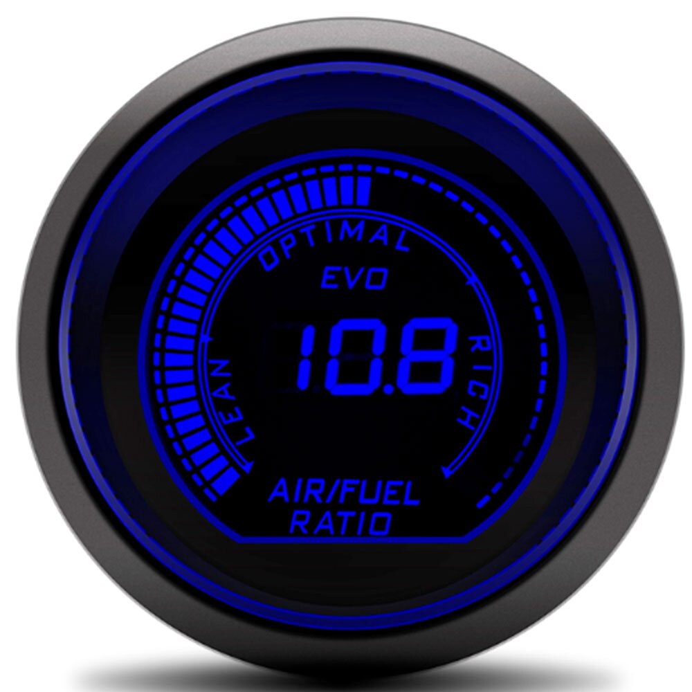 Medidor de Turbo Digital para coche, medidor de presión de aceite, temperatura del agua, PSI, voltímetro, tacómetro, rpm, tacometro, 2 &quot;, 52mm: air fuel ratio