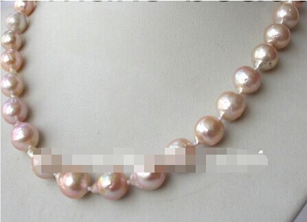 LL <<< 1800 barocke rosa Edison keshi reborn perlen-halskette