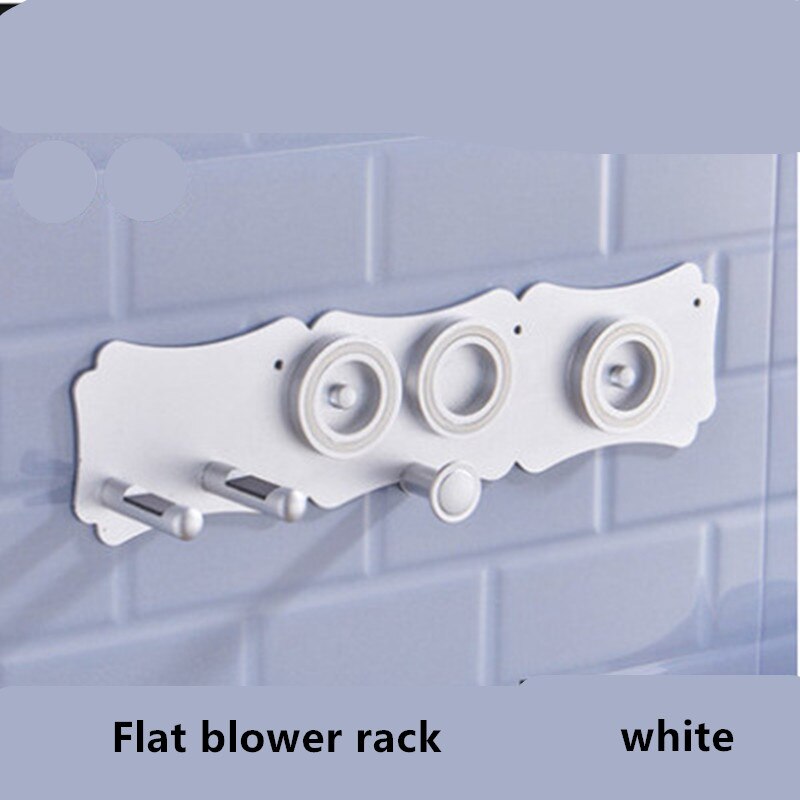 Föhnhouder, wandgemonteerd opbergrek, badkamerplank voor dyson supersonic föhn: Wit