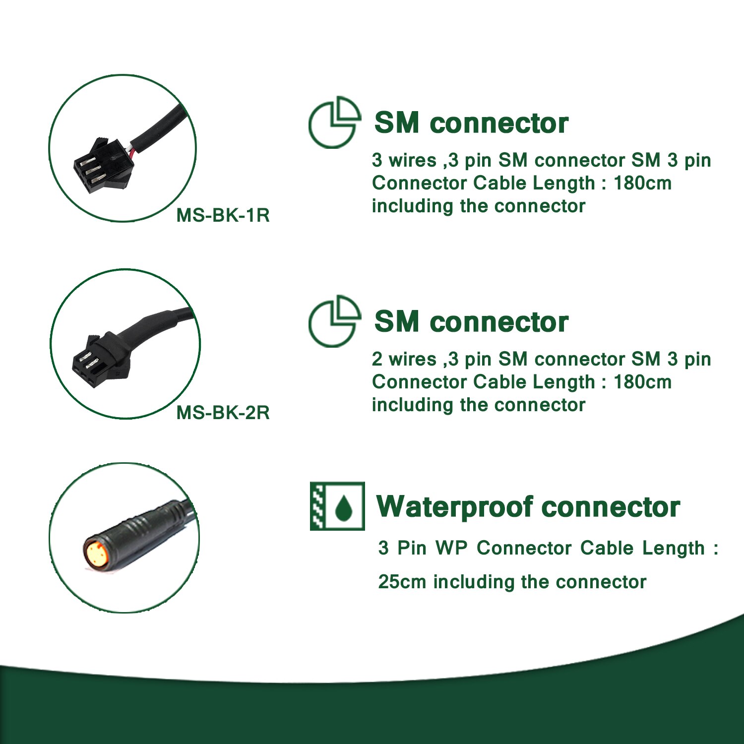 Electric Bike Brake Sensor Power Cut off e-bike Brake Hydraulic Brake 2 Pin 3 Pin Waterproof SM Connector Plug