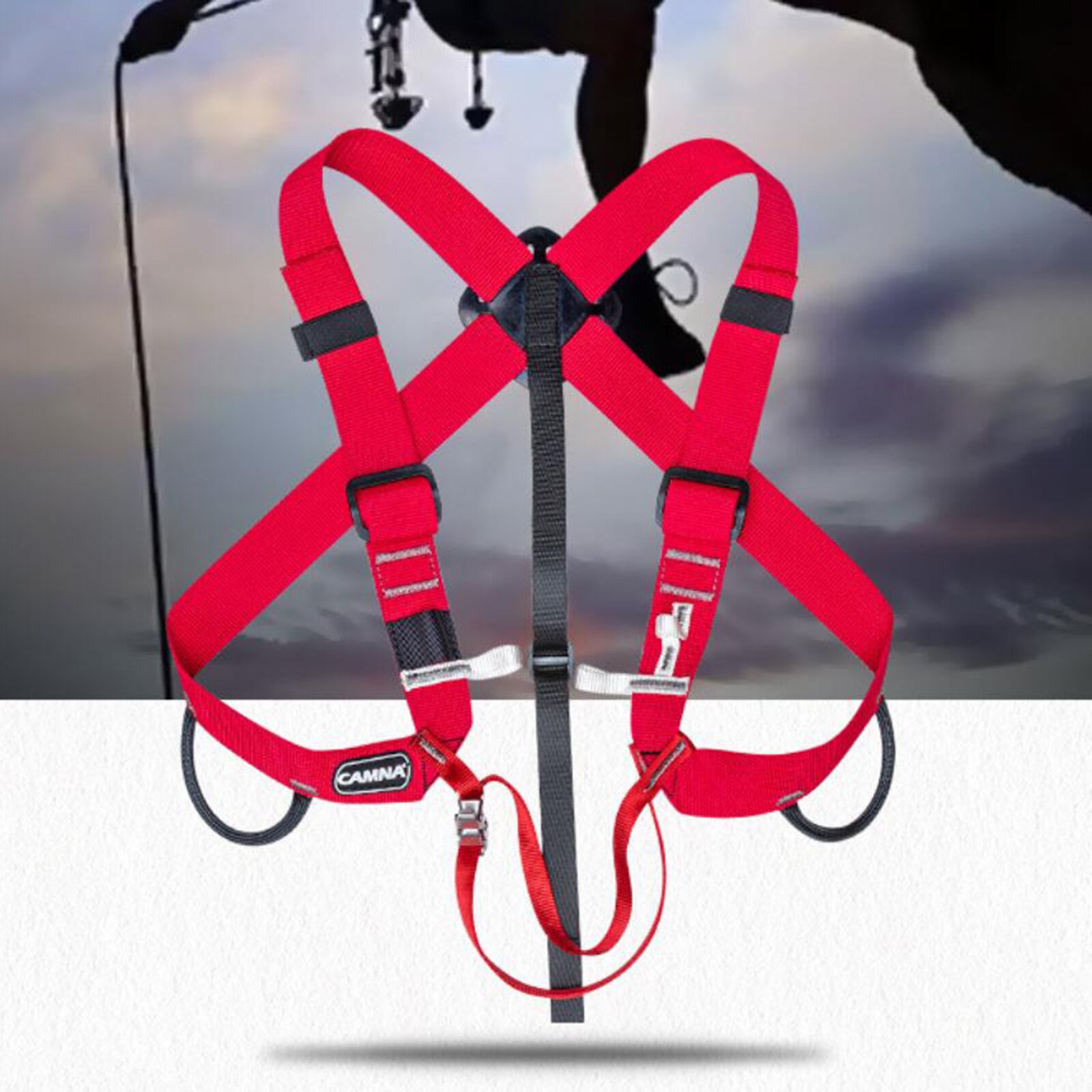 Rock Climb Safety Harness Ascending Protection Girdles Fixed Belt Caving