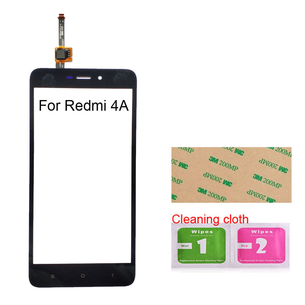 5.0'' Touch screen For Xiaomi Redmi 4A 4X Touch Screen Digitizer Sensor Glass Panel Replacement: 4A Black