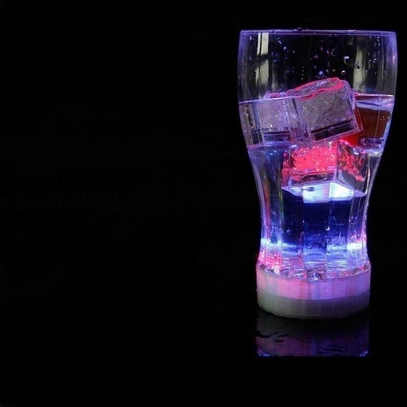 Bunte Leucht Eis Block Wein Glas Dekoration LED Leuchtstoffröhre Licht Block Flackern Induktion Eis Licht Bar Hochzeit Party