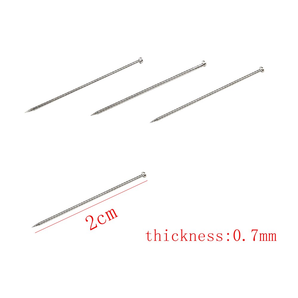 1kg/ esker 0.7mm 2cm hodenåler fine satengnåler smykkernåler for smykkelaging og sy- og håndverksnåler i rustfritt stål