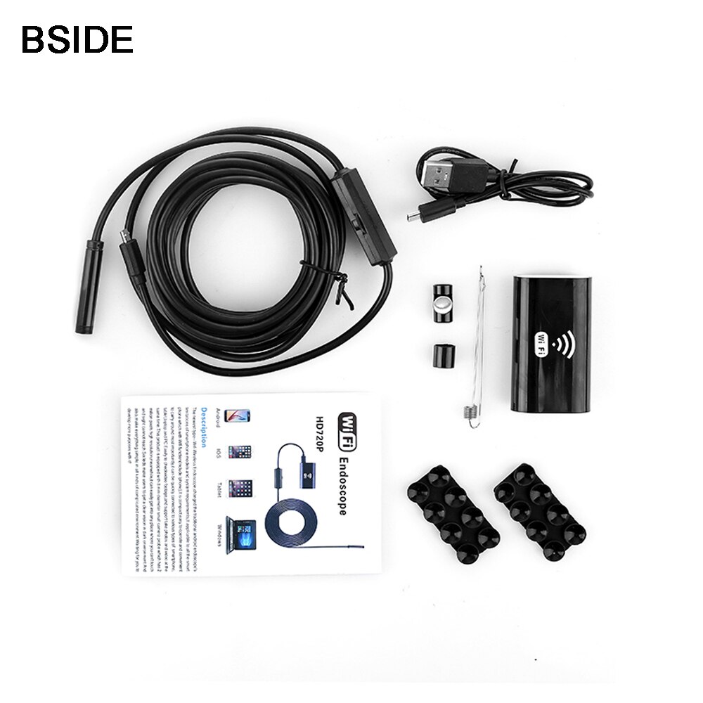 Cámara endoscópica Flexible IP67, boroscopio de inspección, impermeable, para Android, iPhone, 6LED, ajustable, 1/2/3, 5/5M