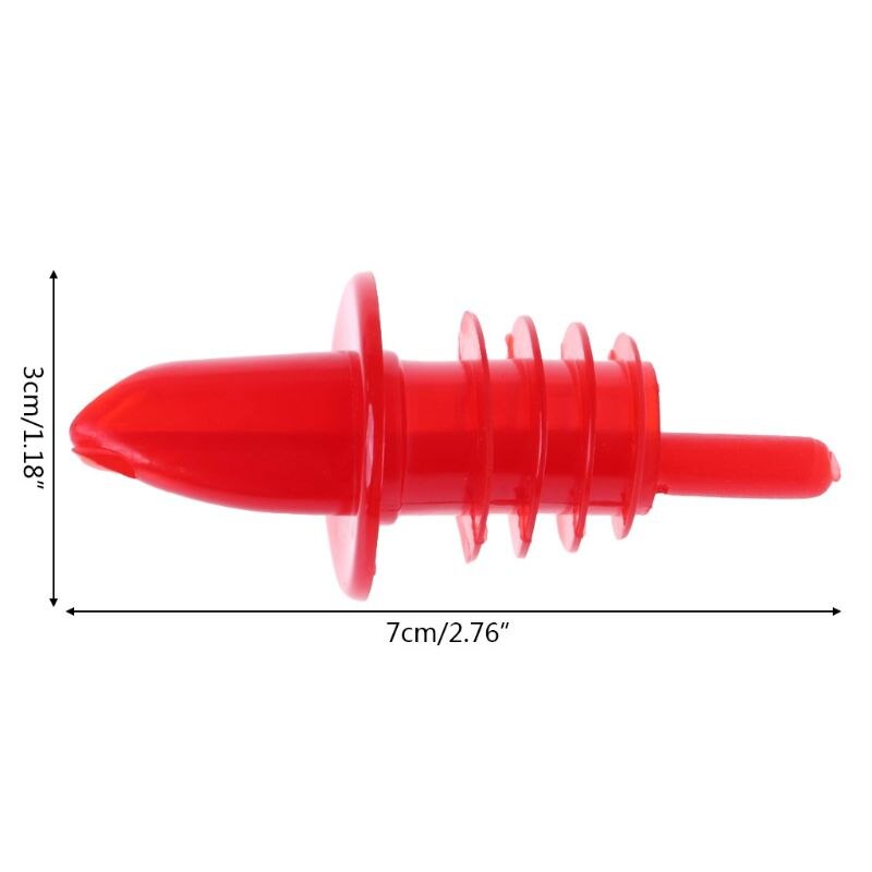Plastic Liquor Spirit Wine Bottle Pour Free Flow Pourer Stopper Cocktail Drinks