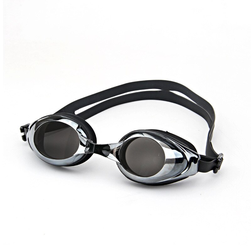 Electroplating Goggles Comfortable Anti-fog Waterproof Adult Swimming Goggles Profession Athletic Multi-color Goggles: Black And White with Pattern  Electroplated