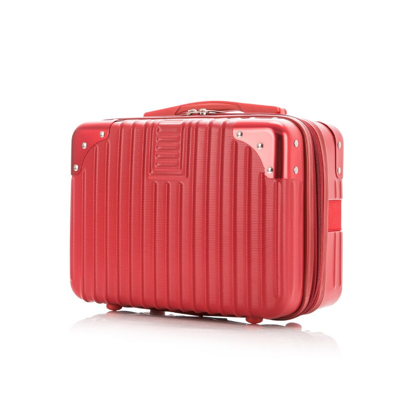 Valigia borsa cosmetica nuovo trucco professionale mini borsa di stoccaggio borsa borsa femminile signora portatile nuova alta qualità professionale: rosso-2