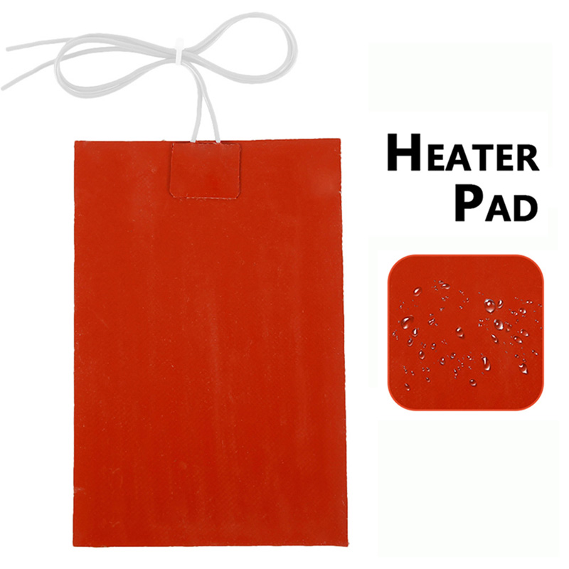 Silicone Heater Pad for Car Fuel Engine, Oil Tank Tool, Heating Mat, Warming Accessories, Heated Bed Plate, 5V, 12V, 24V, 220V