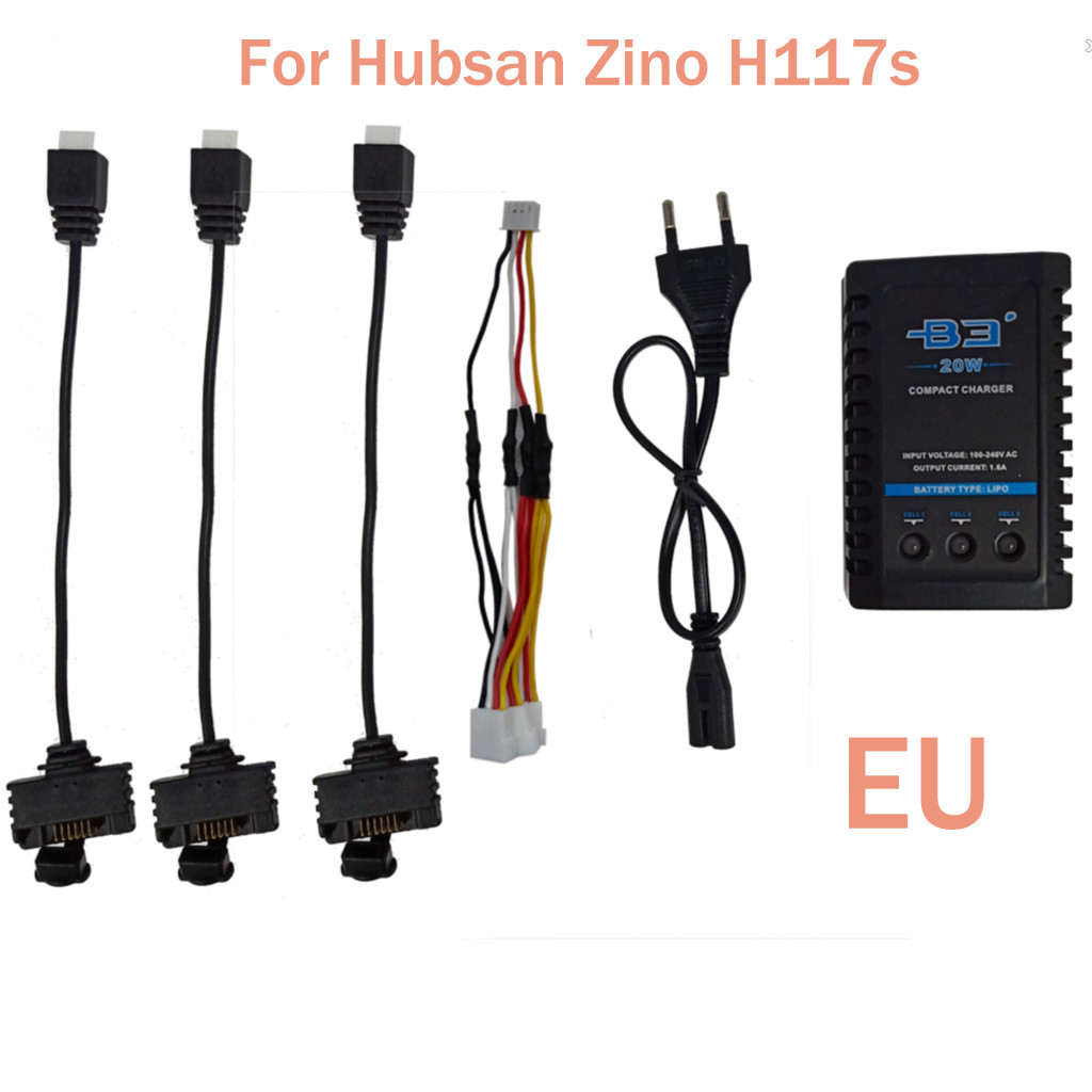 Batterij Oplader Oplaadkabel Adapter Voor Hubsan Zino H117S/Zino Pro Quadcopter Onderdelen