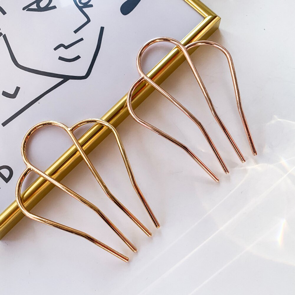 Pinzas para el pelo en forma de U, horquillas de Metal para mujeres y niñas, accesorios de peinado para el cabello, pasadores, fabricante de moños