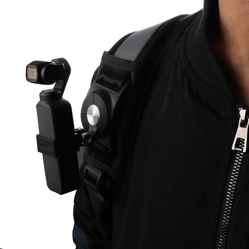 Sangle de sac à dos fixe à clip + bordure d'adaptateur de poche osmo pour dji osmo pocket 2, accessoires de cardan portable