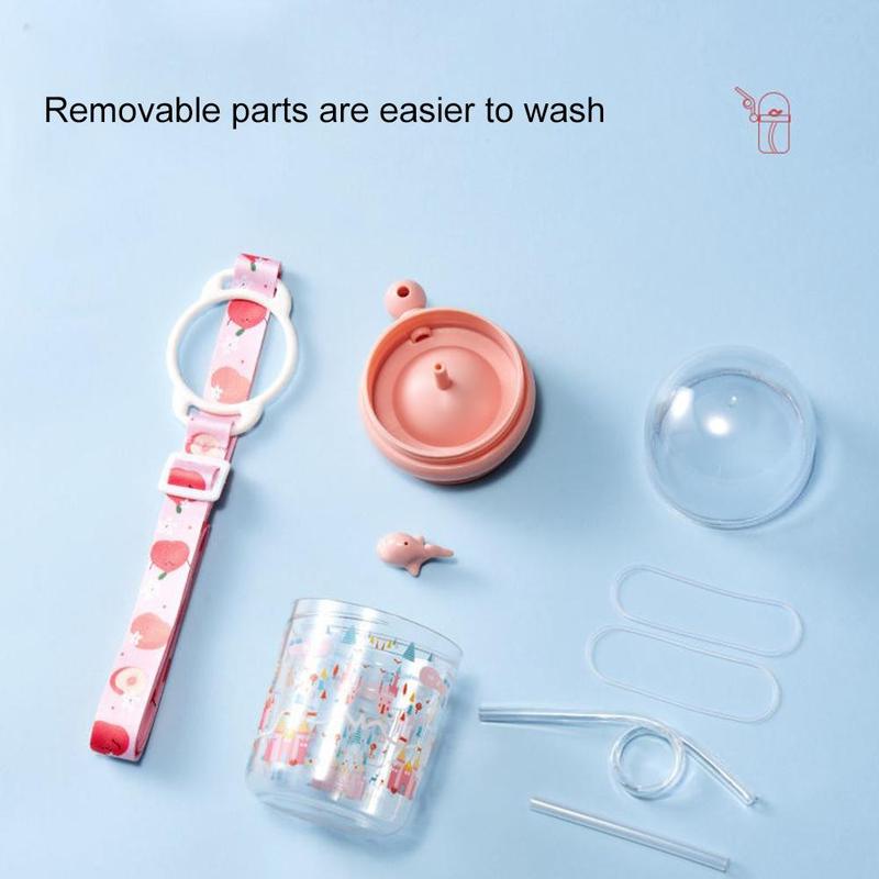 250 Ml Kinderen Grappig Whale Water Spray Drinkbeker Cartoon Zuigflessen Met Rietjes Draagbare Kinderen Cups Drinkware Cup