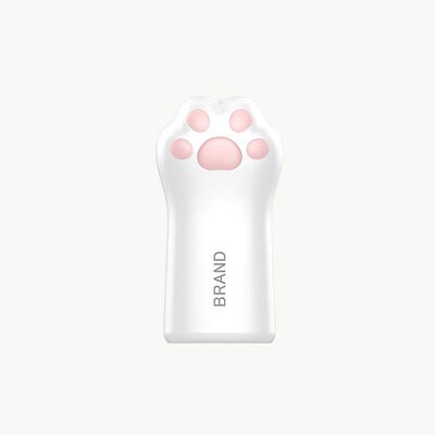 Leuke Kat Klauw Vorm Mobiele Power Bank Mini Draagbare 8000Mah Voor Apple Android Mobiele Voeding: WHITE