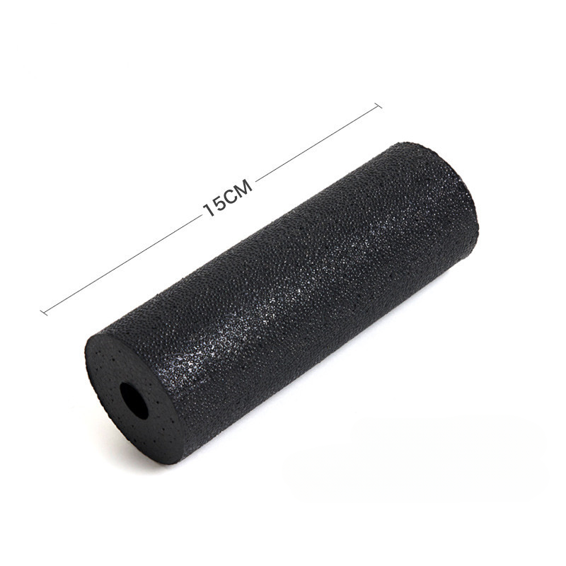 15*5.3cm stk. epp skum yogastolper muskelfitness dybdemassage afslapningsøvelse rulle kompakt bærbar fascia skumskaft: Beige