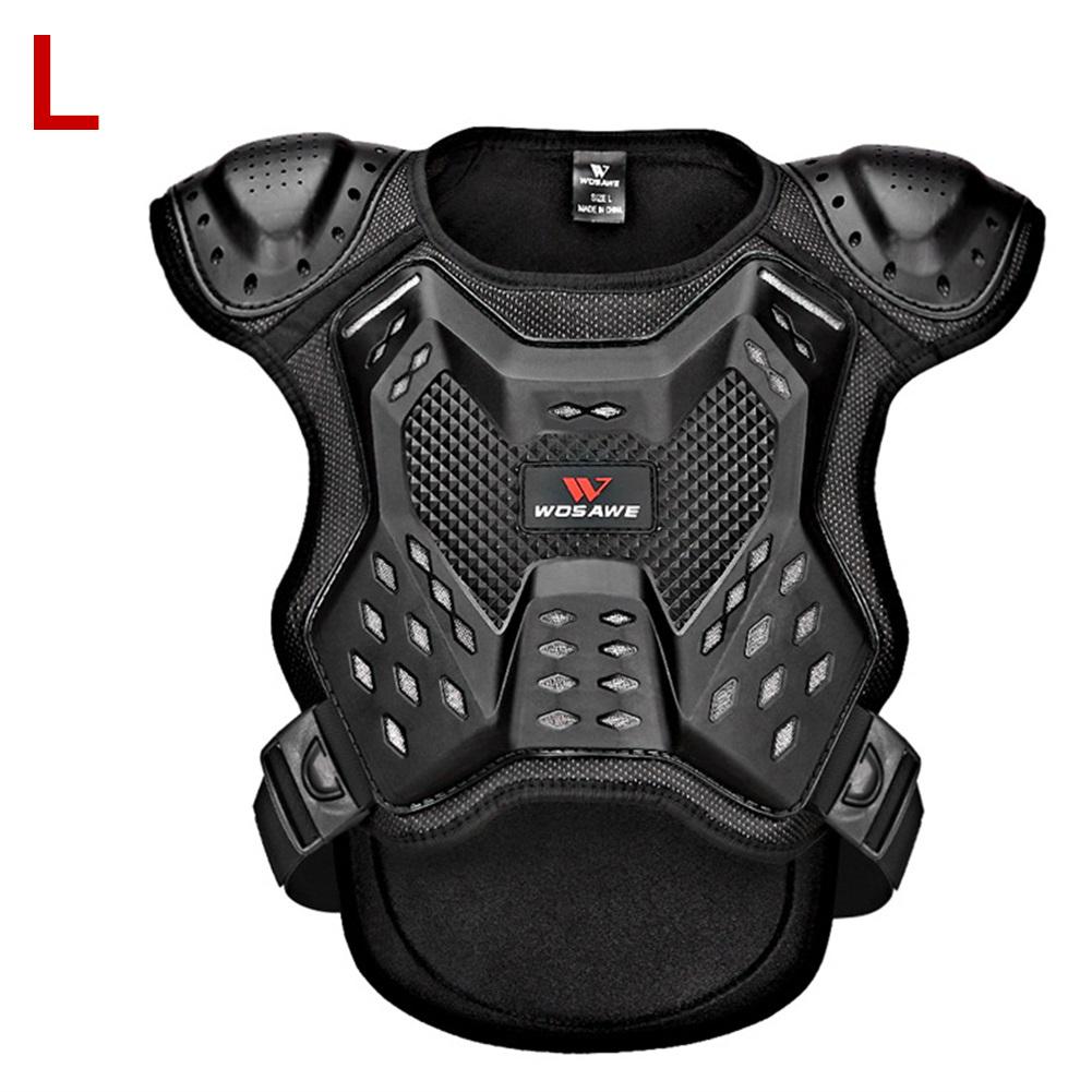 Kids Dirt Bike Body Chest Spine Protective Vest Ventilation Holes Sport Ware: L