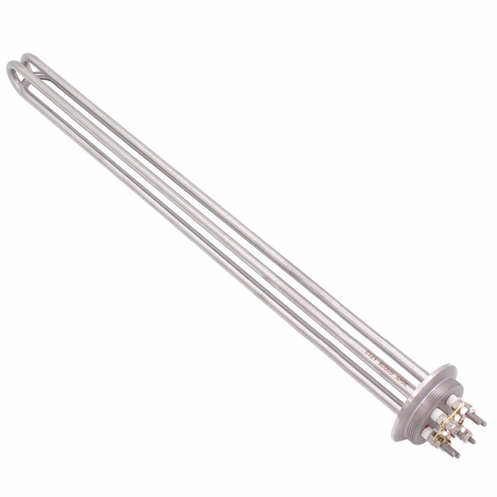 DERNORD 208v 6000w Electric Immersion Brewing Heating Element with 2" Tri-clamp Flange