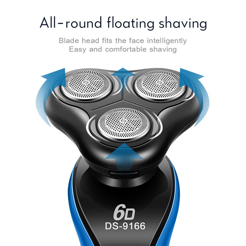 Rasoir électrique hommes rasage rasoirs 4 en 1 tondeuse à barbe nez oreille cheveux finition Machine étanche coiffeur outil