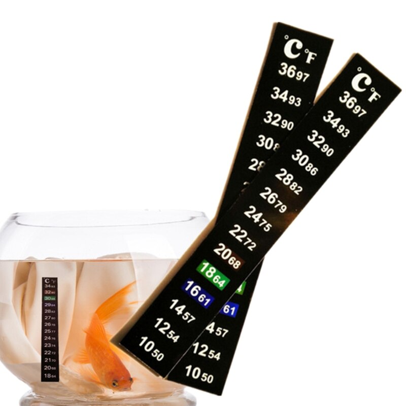 Autocollant Température Thermomètre Sur Bandes Affichage Numérique pour la Bière De Vin Kombucha ou Aquarium 50-97F 10-36C 1/10Pcs Y5GB
